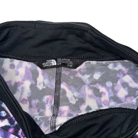 The North Face Girl’s Pulse Capri size small (7/8) in purple + black - Picture 2 of 7